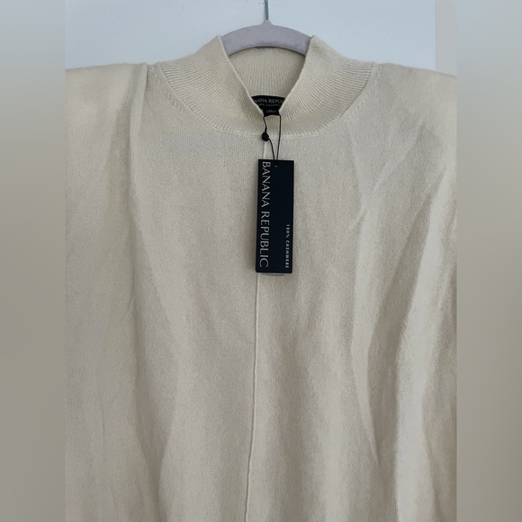 Mock Neck Cashmere Sweater Vest - Picture 3 of 5